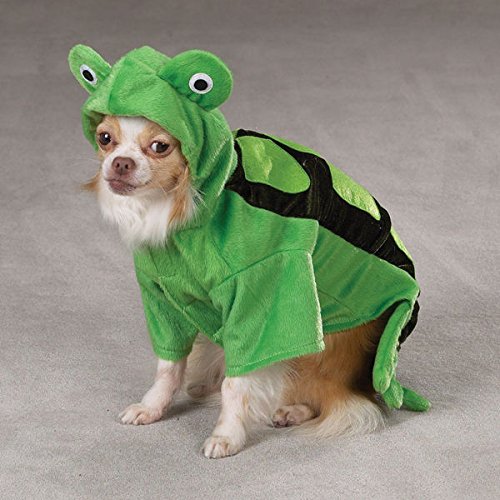 Disfraz para perro XL Tortuga verde peluche 3D miniatura 4