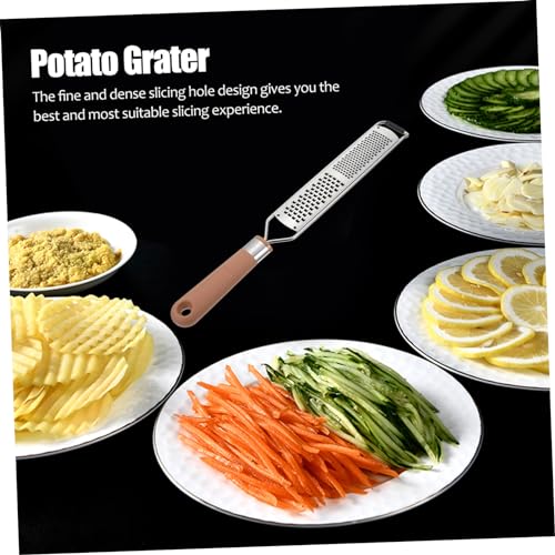 Rallador de queso manual con mango ergonómico y acero inoxidable miniatura 6
