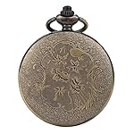 BOSHIYA-Vintage-Quartz-Pocket-Classic-Watch-Arabic-Numerals-Scale-Watch-with-Chain-for-Xmas-Fathers-Birthday-Anniversary-Day-Gift-scarecrow-Bronze-Vintage-Quartz-Pocket-Watch