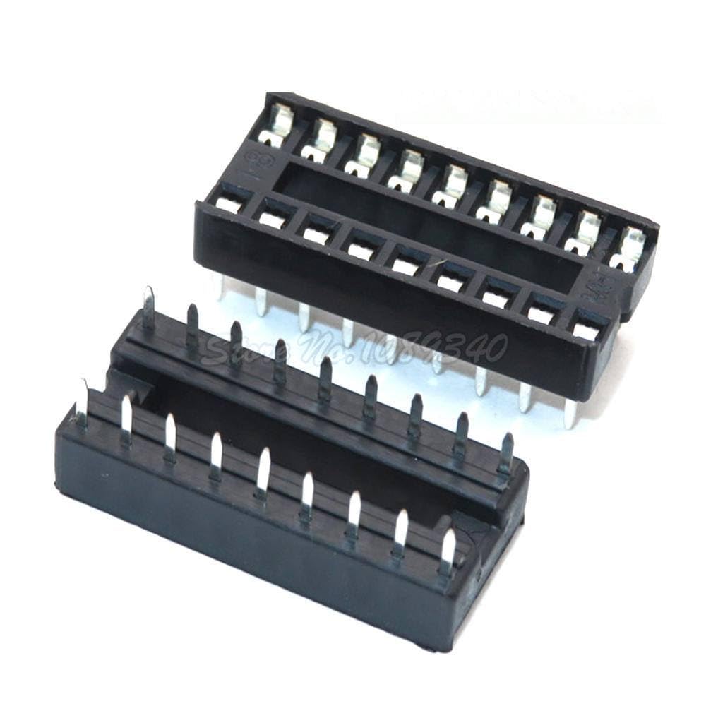10pcs 18 Pin DIP SIP IC Sockets Adaptor Solder Type