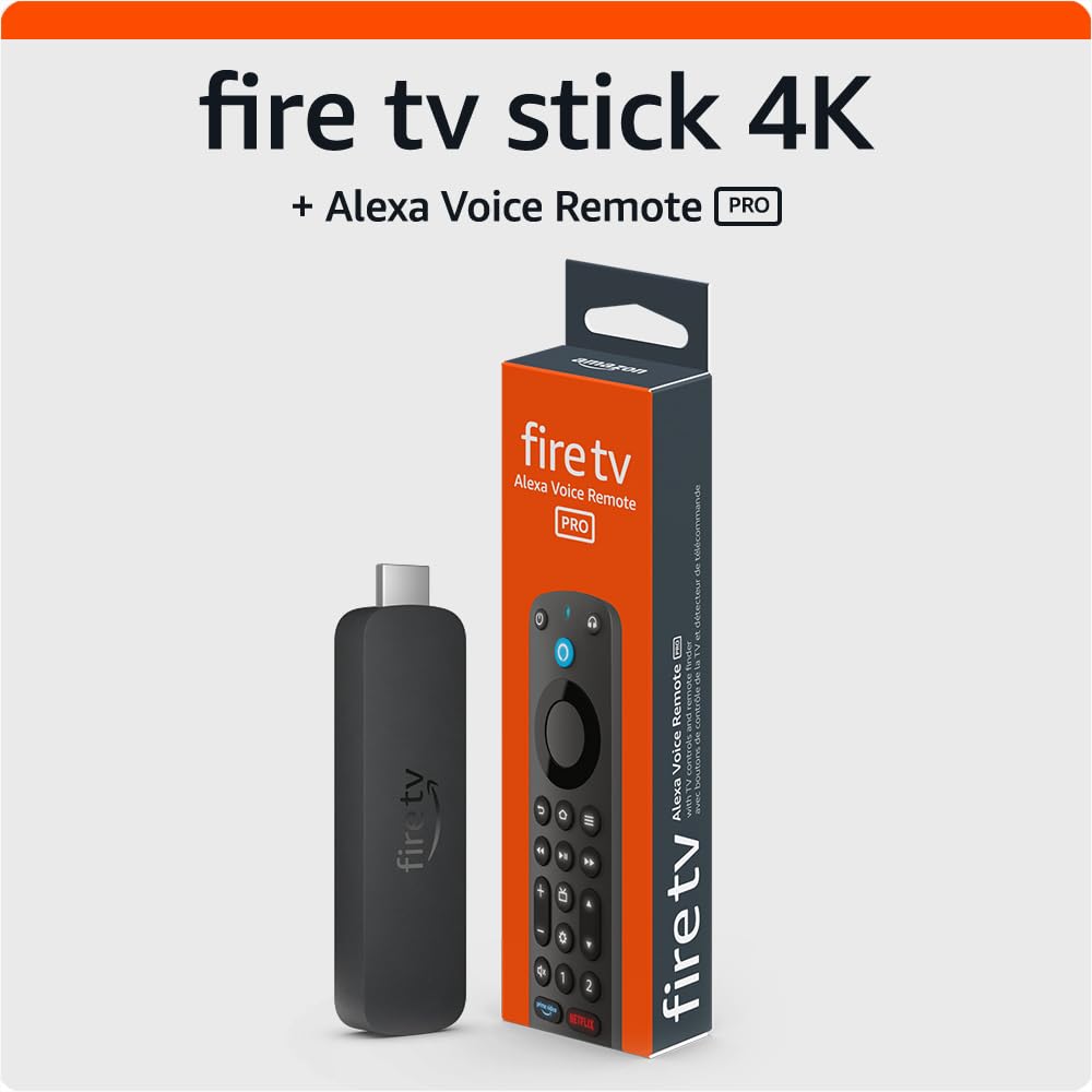 AmazonFire TV Stick 4K with Alexa Voice Remote Pro