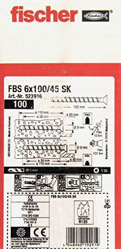 Preisvergleich Produktbild Fischer 523916 Betonschraube FBS 6 x 100 / 45 SK