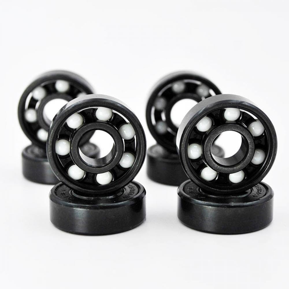 16pcs 608 RS Hybrid Ceramic Ball Beings 8x22x7mm compatible avec rouleau à roulettes rouleaux de skateboard Longboard 608rs