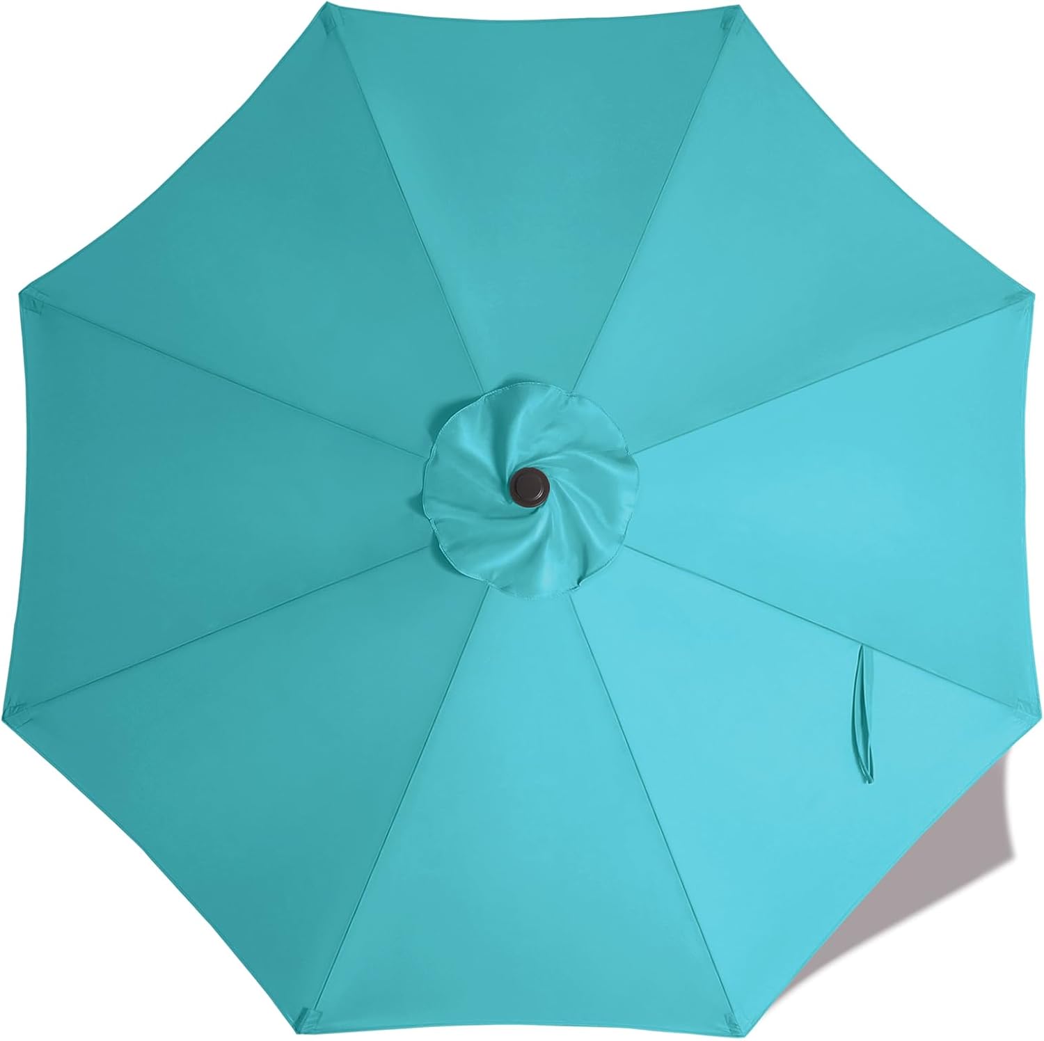 ABCCANOPY 10ft Outdoor Umbrella Replacement Top Suit 8 Ribs (Turquoise)