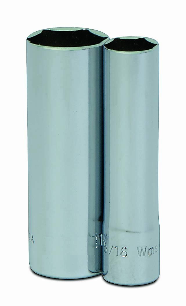 Williams JHWMD-605 SUPERTORQUE 1/4-Inch Drive Deep 6 Point SAE Socket, 5/32-Inch Size, High-Polished Chrome Finish, Designed For Use On 6 Point Fasteners