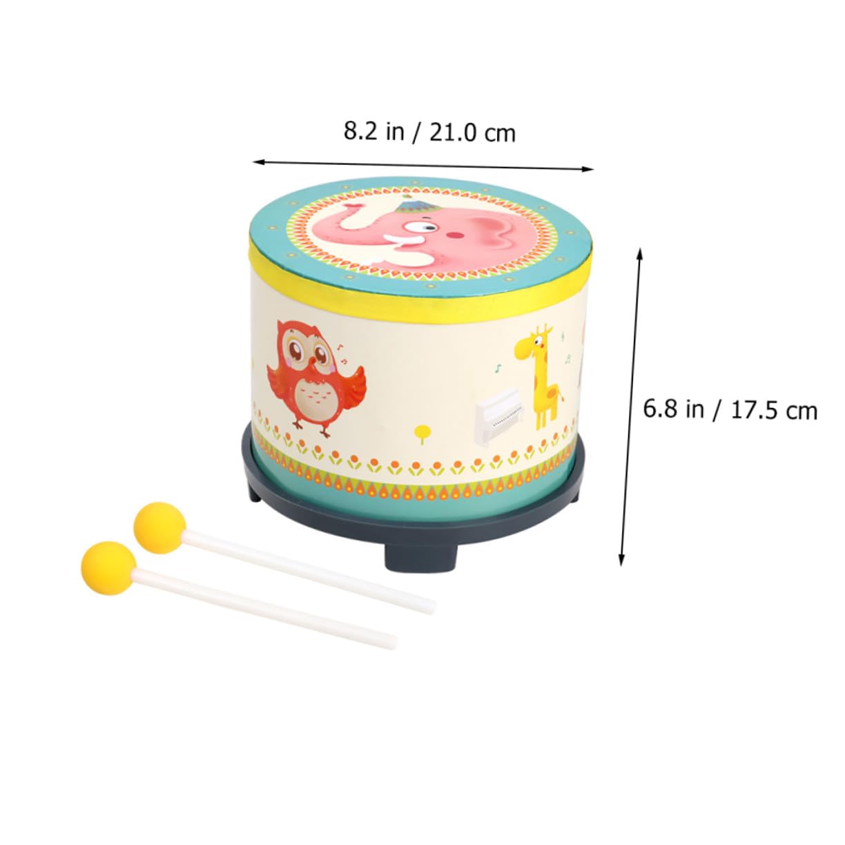 Juguete de Percusión de Madera para Golpear, Doble Cara, Infantil | Madera y Pvc, sin Rebabas, Cavidad Suave, Coordinación Mano-ojo, Aprendizaje Cognitivo