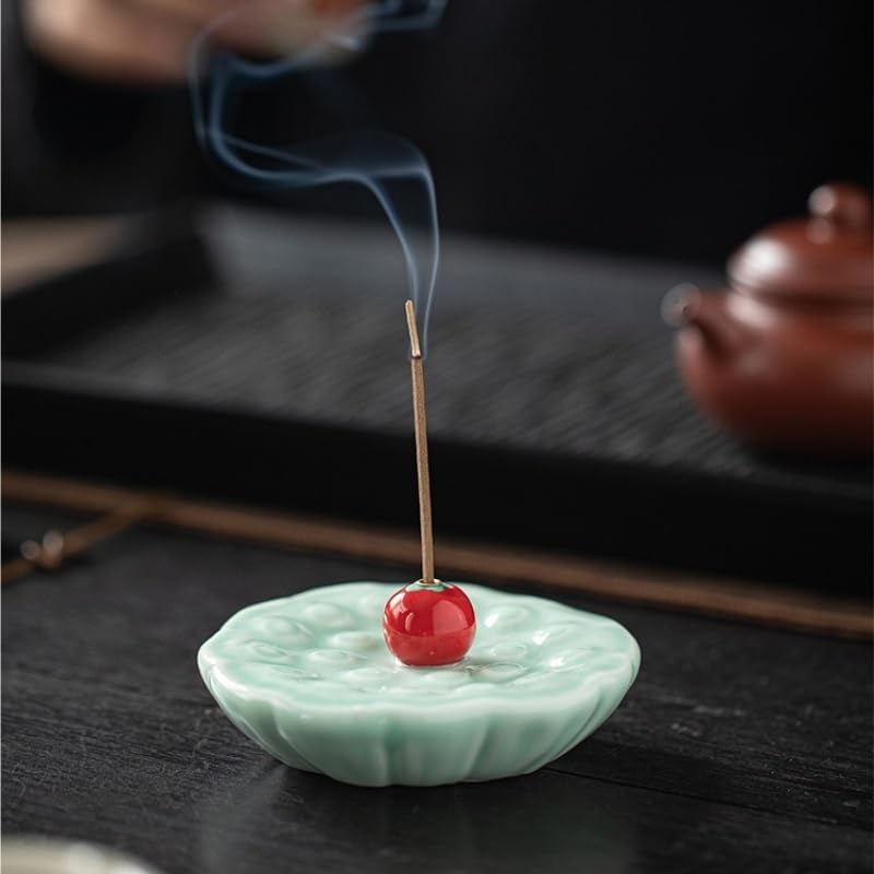 Incense Holder Creative Ceramic Incense Socket Household Incense Burner Ornaments Buddhist Temple Incense Burner Incense Cone Holder