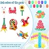 Leyndo 550 Pcs Arts and Crafts Magic Foam Corn Craft Kit Magic Stem Supplies Building Model with Tools for Home Stimulates Creativity Supplies #2