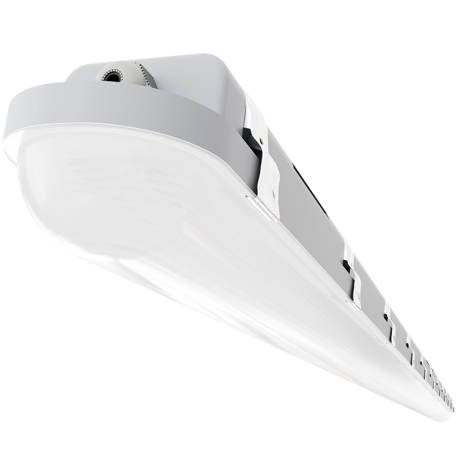 8FT LED Vapor Tight Light 120W/100W/80W,3000K/4000K/5000K CCT Selectable 18000lm (150W Eq.) IP66 Waterproof Outdoor Shop Light LED Vapor Proof Fixture for Car Wash, Parking Lot, Garage 1-Pack