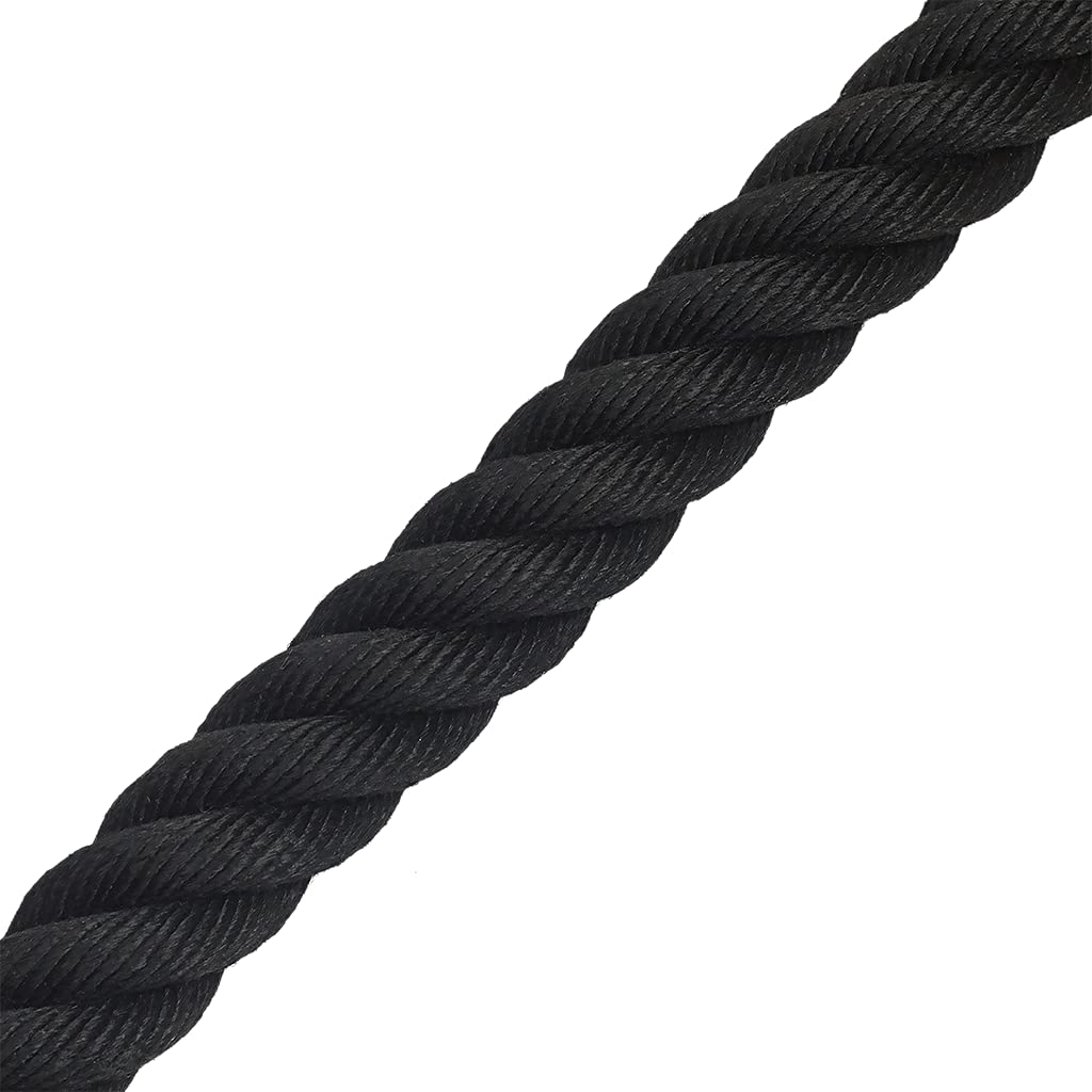 Cordon de barrière de qualité supérieure - Avec mousquetons (diamètre 36 mm) - Corde de barrière avec extrémités à clipser (1,5 m, noir/chrome poli)