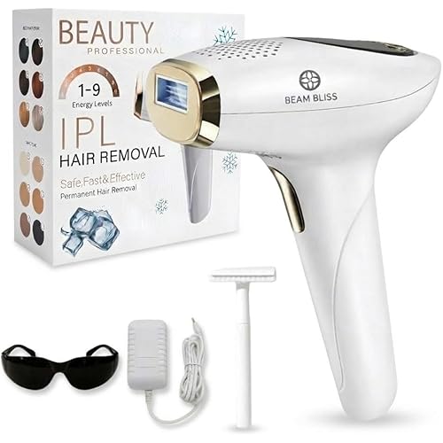 IPL Laser Hair Removal for Women with Ice Cooling Function, 999,999 Flashes Painless Electrolysis Permanent Hair Removal, Hair Removal Device for Armpits Legs Arms Bikini Line