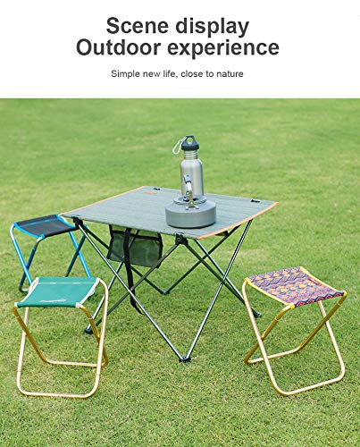Banquinho dobrável ultraleve portátil para acampamento, mini cadeira de acampamento de alumínio para