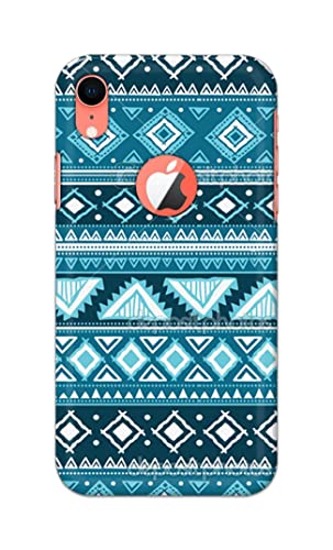 Image of PRINTFIDAA Coloured Tribal Pattern Hard Back Cover for Apple iPhone XR Logo (6.1 inch), A2105, A1984, A2107, A2108 Back Cover -(P6) KAT1008