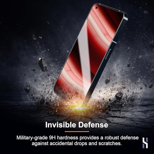 Image of Tempered Glass for Nothing Phone 2A | 2A Plus (6.7 Inch) Military Grade 9H Screen Guard, Anti-Scratch, Shatterproof, Edge-to-Edge Full Coverage - Black Border