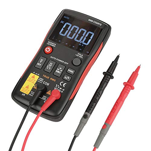 Image of Digital Multimeter, Q1 True-RMS Voltmeter Ammeter Capacitance Meter Measurement Resistance Frequency 9999 Counts with Analog Bar Graph