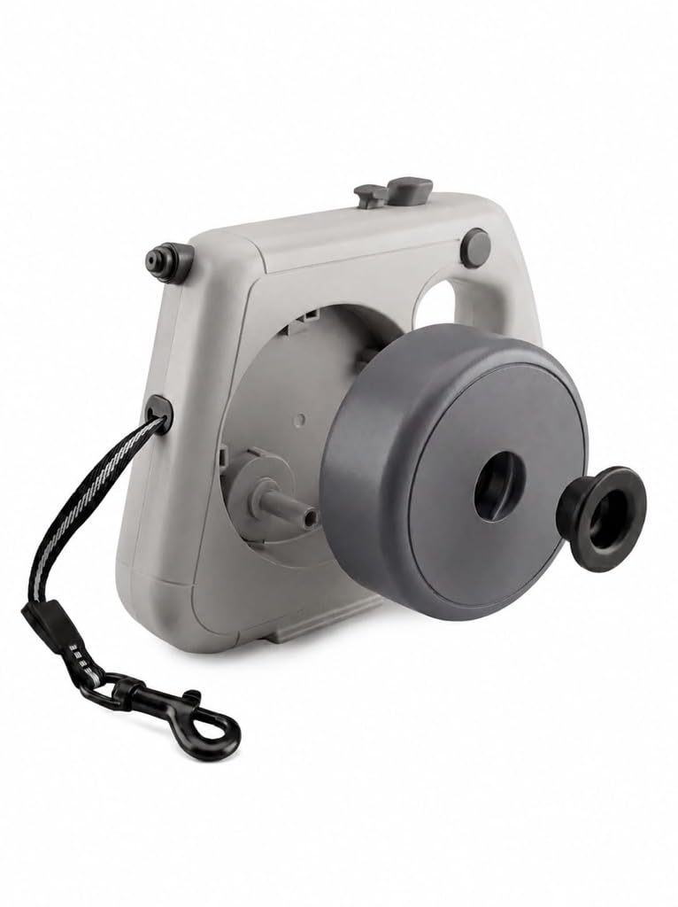 LOBOO Correa Extensible Perro 3 m con Depósito de Agua, Gris