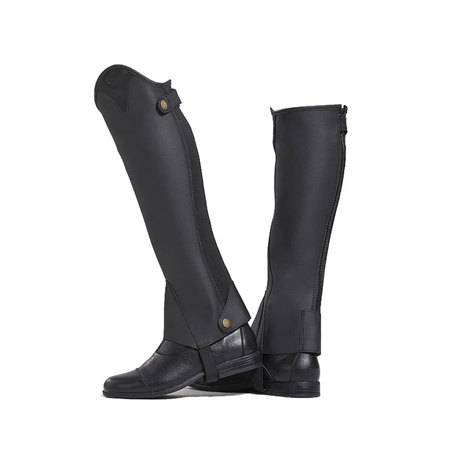 Media CañA EquitacióN Polainas ecuestres de microfibra for botas montar a caballo, protectores corporales, equipo protección suave for caballos