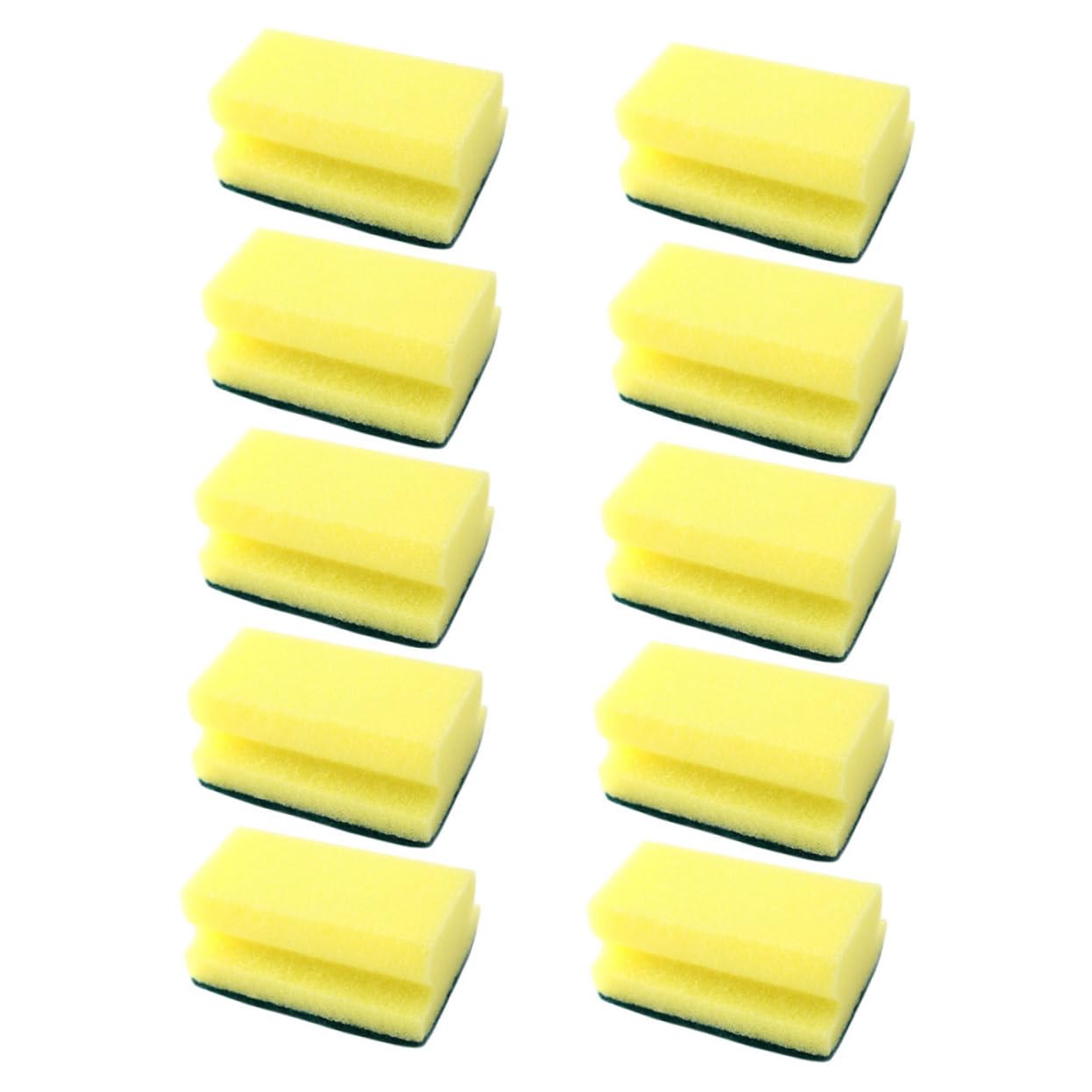 50pezzi Spugne Per Pulizia Cucina e Antigraffio Pad Multiuso Per Utensili e Piatti Riutilizzabili e Facili Da Lavare Per Pentole e Lavandini