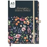 Häfft® Business-Timer Deluxe 2026 2027 A5 für 17 Monate: August 2026 bis Dez. 2027 - Buchkalender, Terminplaner, Wochenkalender, Wochenplaner 'Flower Inspiration'
