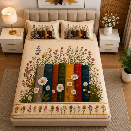 Image of DECORUM Premium Digital Printed BEDSHEET (90 X 100) Inch with 2 King Size Pillow Covers - HIGH-Definition Design & Superior Comfort (Heavy Quality) BEDSHEET Blooming Books