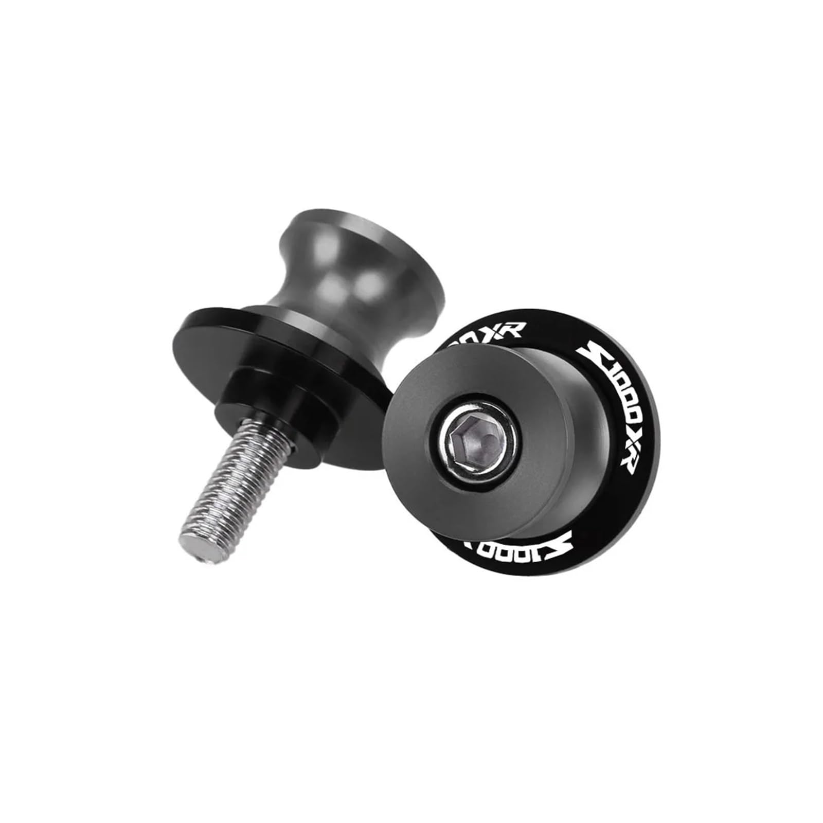 Fsjgbnhokvn 8Mm-Gray Motorcycle Paddock Stand Spool Sliders For S1000xr S1000xr 2019 2020 2021 2022 2023 8Mm Motorcycle Accessories M8 Swingarm Spools Slider Stand Screw(8Mm-Gray)