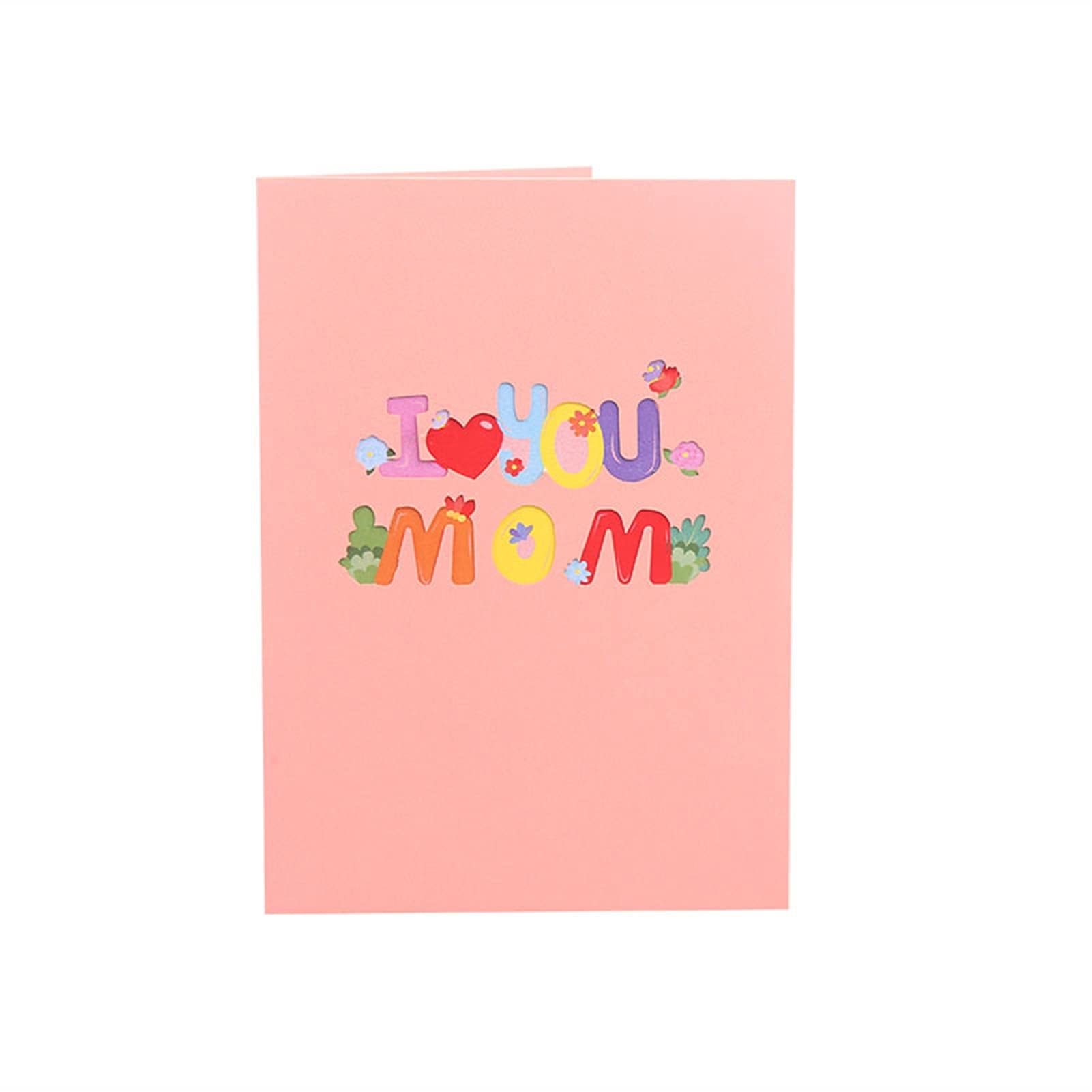 Kartki okolicznościowe festiwal błogosławieństwo 3D ręcznie robione kwitnące krzewy 'I Love You' mama' papierowe kartki pocztowe Święto Dziękczynienia Dzień Matki babcia prezent 10 szt. kart podarunkowych