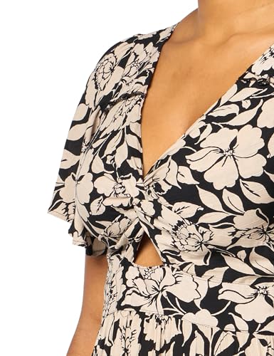Image of Angie Women's Angie Women's Deep V Maxi Dress with Cutout