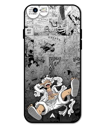 Image of Premium Anime 2 Case for iPhone 6 (Glossy Finish) Soft-Touch Metal TPU Back Cover, Shockproof, Designer, Aesthetic Mobile Phone Case