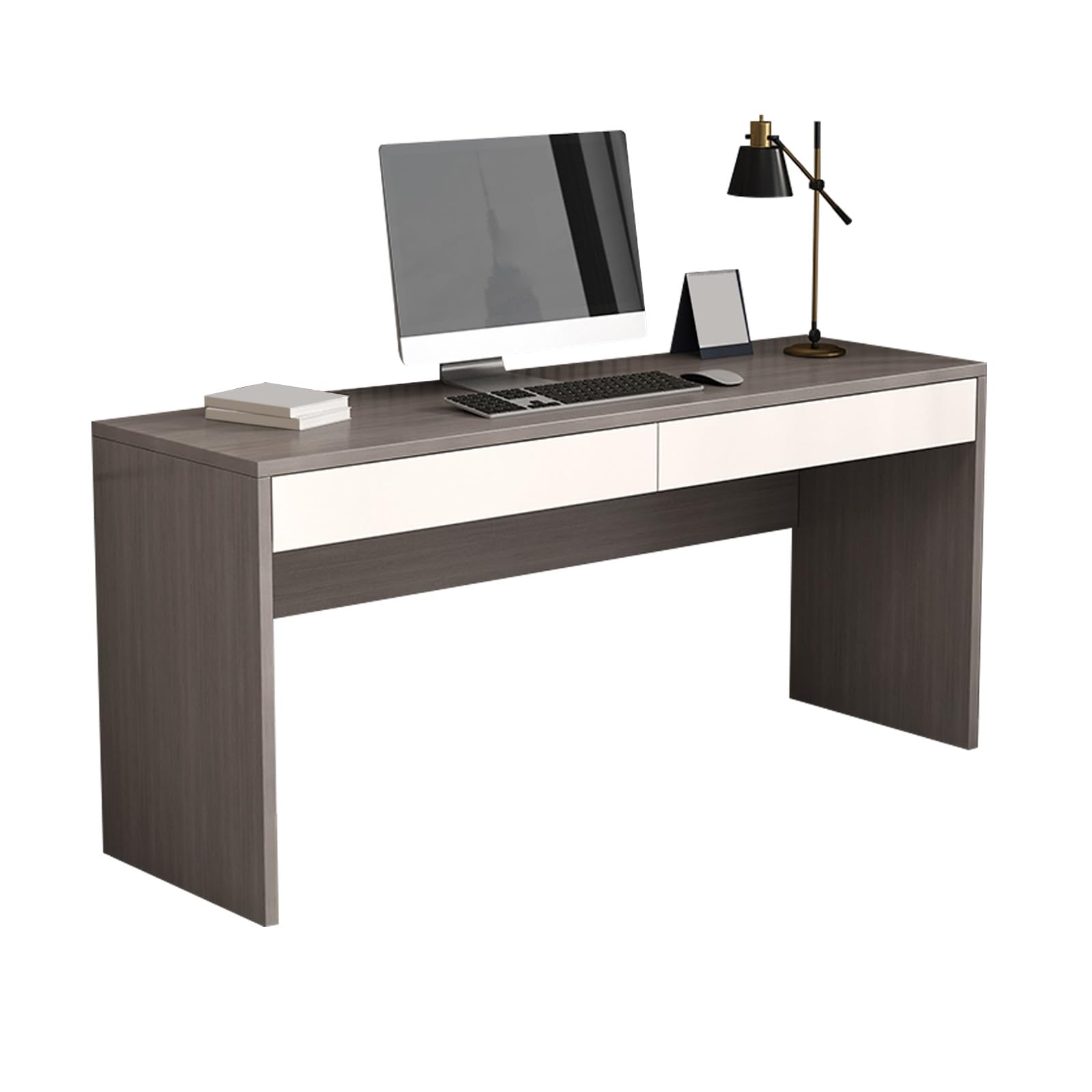 Bureau rose grand rangement avec tiroirs pour meuble informatique de maison
