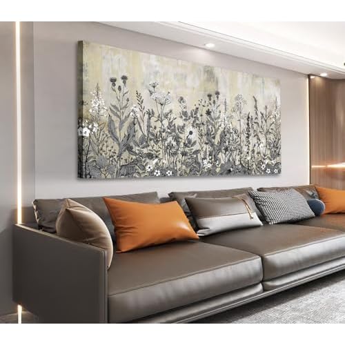 NINEASO Botanical Canvas Wall Art – Wildflower Print