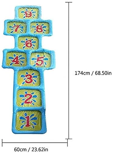 Toyland® Splash Hopscotch – Outdoor-Wasserspielzeug und -Spiele – Sommerspaß – Mattengröße 175 cm x 60 cm