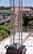 Fire Sense 62224 Square Flame Patio Heater 46,000 BTU Outdoor Propane Heater with Wheels For Residential - Hammered Bronze Finish