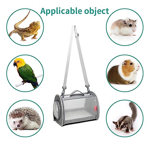 Ioview Guinea Pig Carrier Travel Small Animal Carrier Bag Lizard Bird Rabbit Carrier Cage Squirrel Breathable Bag Portable Travel Hamster Small Pet Hangbag  thumb #1