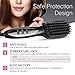 JUMPHIGH Hair Straightener Brush, Ionic MCH Ceramic, Anti-Scald, Auto Temperature Lock, Portable, Dual Voltage for Home and Travel