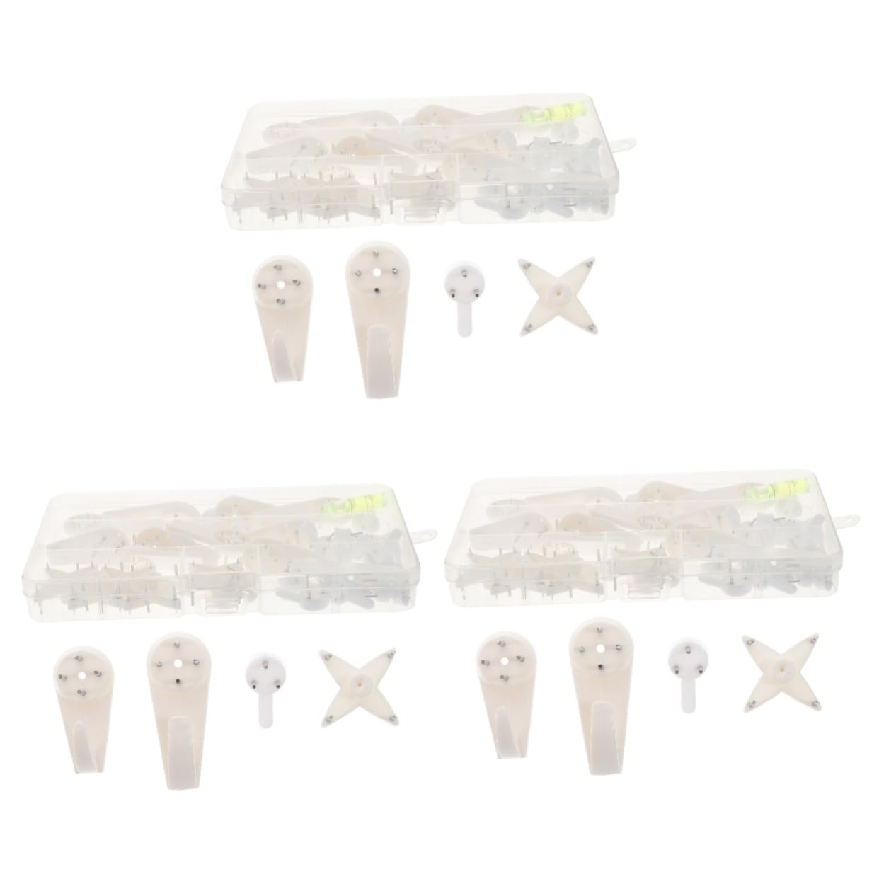Abaodam 117piezas Kit De Colgar Cuadros Ganchos Para Marcos De Fotos Instalación Fácil y Práctica Para Hogar Oficina y Escuela Compatible Paredes De Concreto