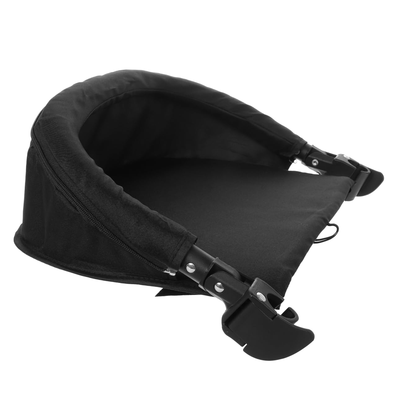 HEMOTON Rallonge de Repose-Pieds Réglable pour Poussette Bébé en Tissu Noir, Installation Facile, Accessoire Pratique pour Poussettes et Nacelles