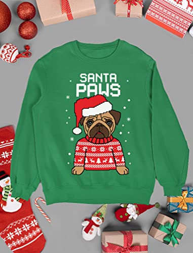 Tstars Santa Paws Sweatshirt Men Pug Christmas Sweater Style Ugly Xmas Sweatshirts4