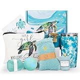 Sea Turtle Gifts for Women,Turtle Gifts Set for Turtle Lovers Turtle Gift Baskets Relaxing Spa Bath Gift Baskets Birthday Gifts for Women Gift Set for Her Sister Friends Mom Mother's Day