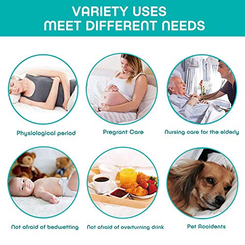 Queen Size Cooling Waterproof Mattress Protector Bamboo Mattress Protector - Hypoallergenic Mattress Pad Cover Fitted 8"-21" Deep Pocket - Bed Mattress Cover Breathable, Noiseless, Vinyl Free
