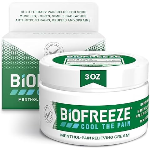 Biofreeze Menthol Pain Relieving Cream 3oz Jar Cover