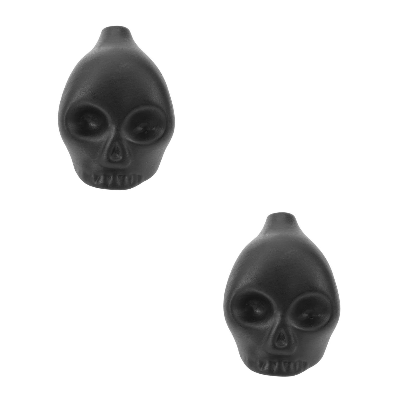HANABASS 2 Stück Aztekische Todespfeife aus Keramik Gruselige Halloween Deko mit Schrei Schreiende Pfeife als Halloween Accessoire und Dekoration für Party und Desktop