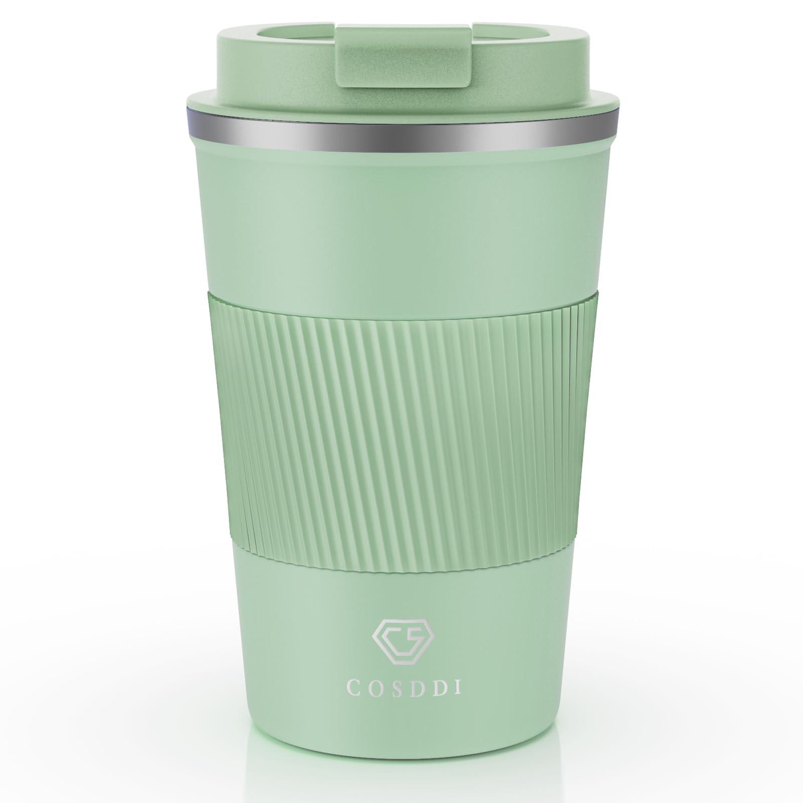 CS COSDDIThermos Vacuum Insulated Travel Mugs, Insulated Coffee Cup with Leakproof Lid - Reusable Coffee Cups Travel - Car Coffee Mug for Hot and Cold Coffee Water and Tea