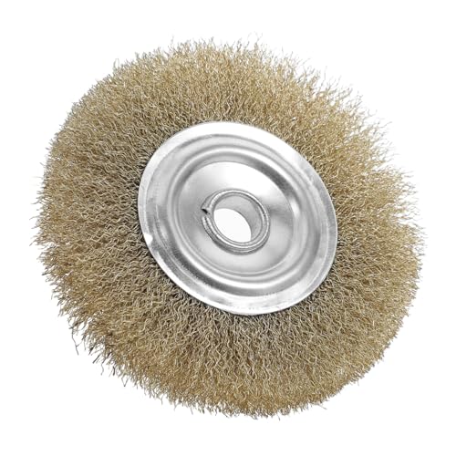 STOBAZA Drill Brush for Cleaning Stainless Steel Wire Brush Coarse Bristles Metal Strip Removal Accessory