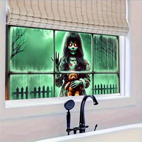 Película para ventana HOMETITUTE diseño terror 39.3x17.7 pulg miniatura 6