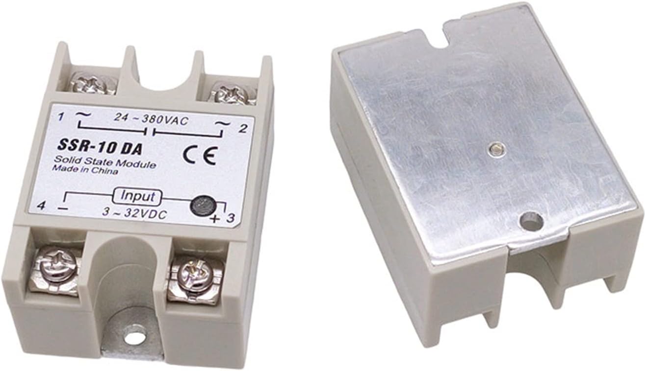 1PCS SSR 10/25/40/60/80/100/120DA DD Control AC/DC DC White or Blue Shell Single Phase Solid State Relay(100DA)