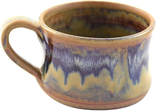 Modern Artisans Tuscan Farmhouse Collection: Taza de sopa de cerámica de cerámica de 20 onzas, fabricada en Estados Unidos