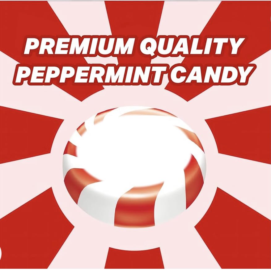 Starlight Peppermint Bulk Candy - 5 Pounds Approx 400 Pieces - Bulk Candy Individually Wrapped - Hard Candy - Mints Bulk - Christmas Candy, Peppermint Candy - Ideal Christmas Peppermint - Candy - Holiday Mints - Christmas Candy Bulk