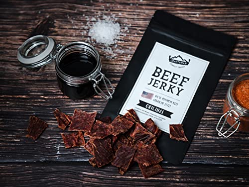 Craftsman Beef Jerky ORIGINAL 500 g (10 x 50g) | Trockenfleisch aus Deutschland - Bayern | American Jerky Set | 100% Rindfleisch | Original | Premium Meat Snack MADE IN GERMANY