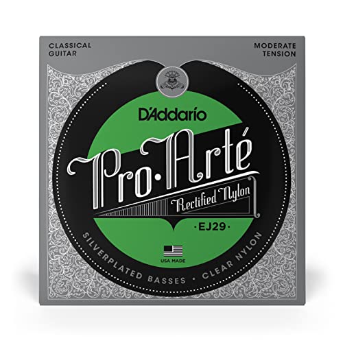 D’Addario EJ29 Classics Cordes pour guitare classique rectifiées Modéré - Les Beatles, Paul McCartney, John Lennon, RIngo Starr, George Harrison D'Addario EJ29 Classics Cordes pour guitare classique rectifiées Modéré – Image 3