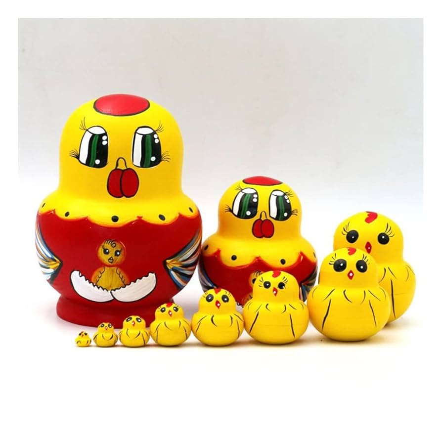 ウクライナ雑貨☆イースターマトリョーシカ『Easterヒヨコと女の子』エレナ新作 楽天市場】数遊びトリ（ヒヨコ10人セット）親鳥から生まれる